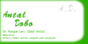 antal dobo business card