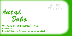 antal dobo business card